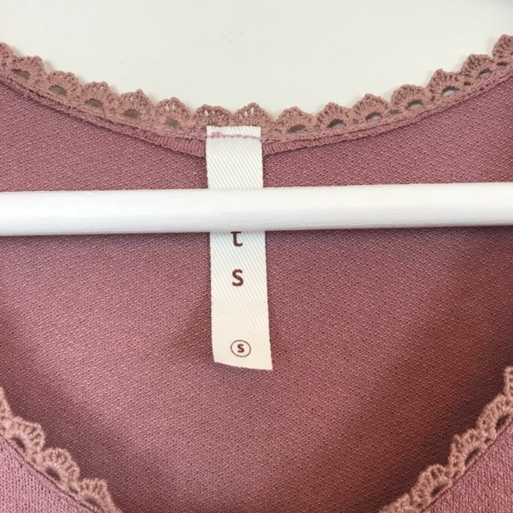 Mauve Babydoll Tank Top - Picture 5 of 6